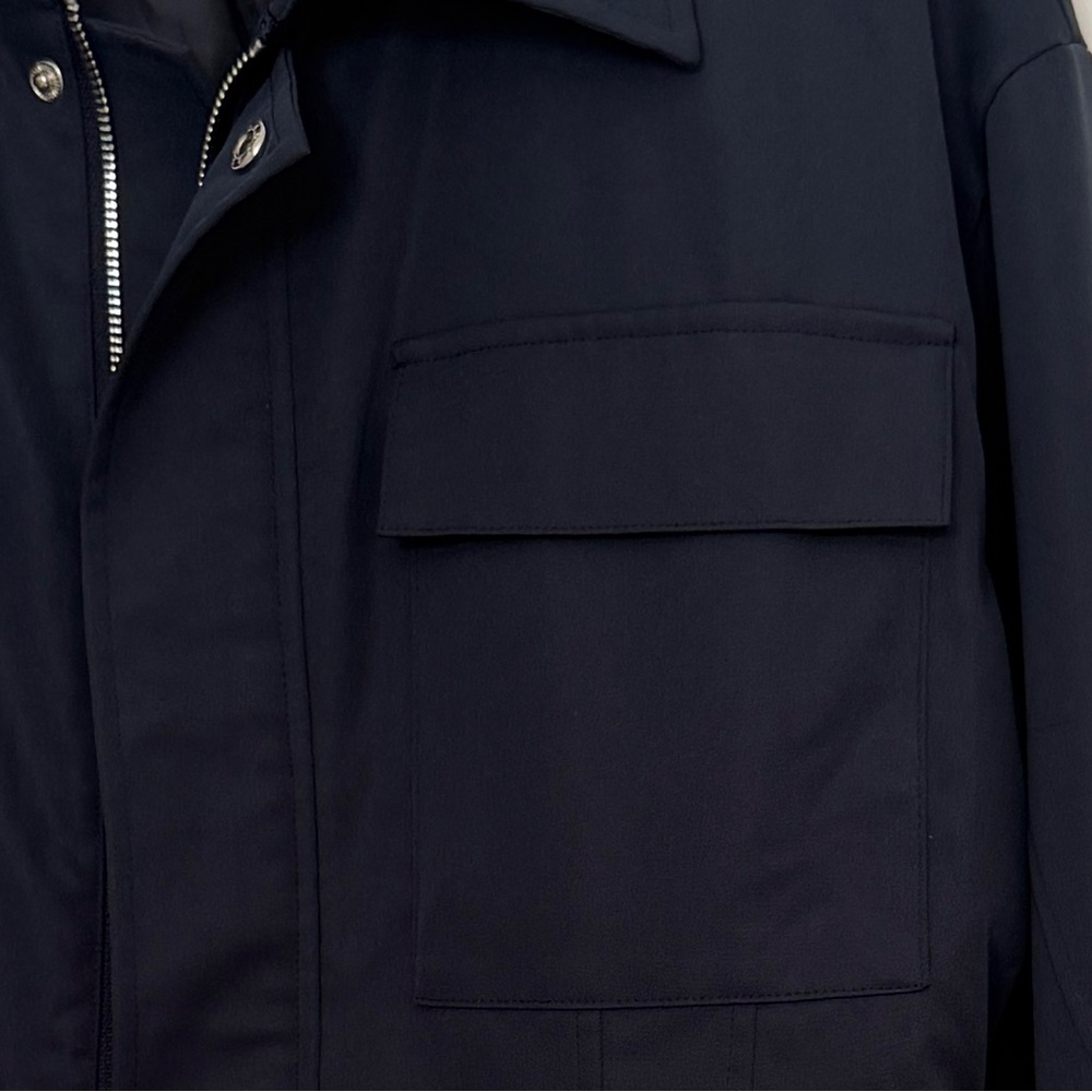 Bobbles & Lace Navy Belted Jacket - Picture 4 of 7